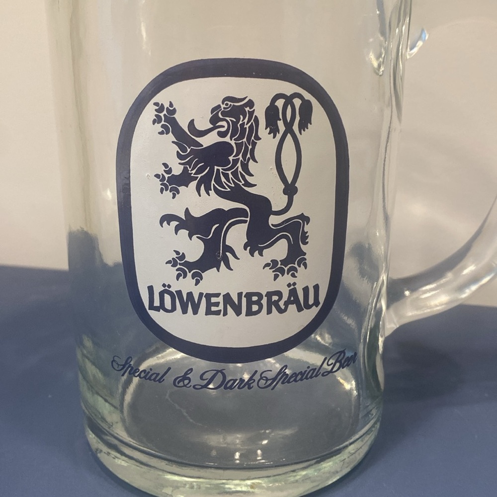 Lowenbrau Heavy Glass Beer Stein - Picture 2 of 3